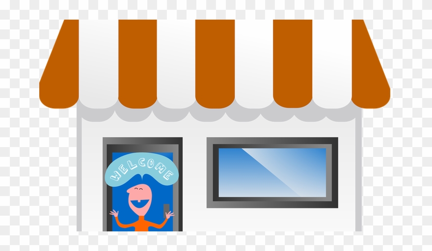 Macomb County Celebrates National Small Business Week - Cartoon Shop Front Clipart