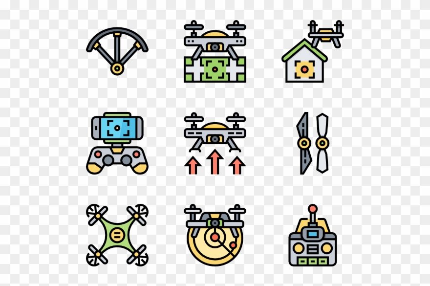 Drone - Family Of 3 Icon Clipart