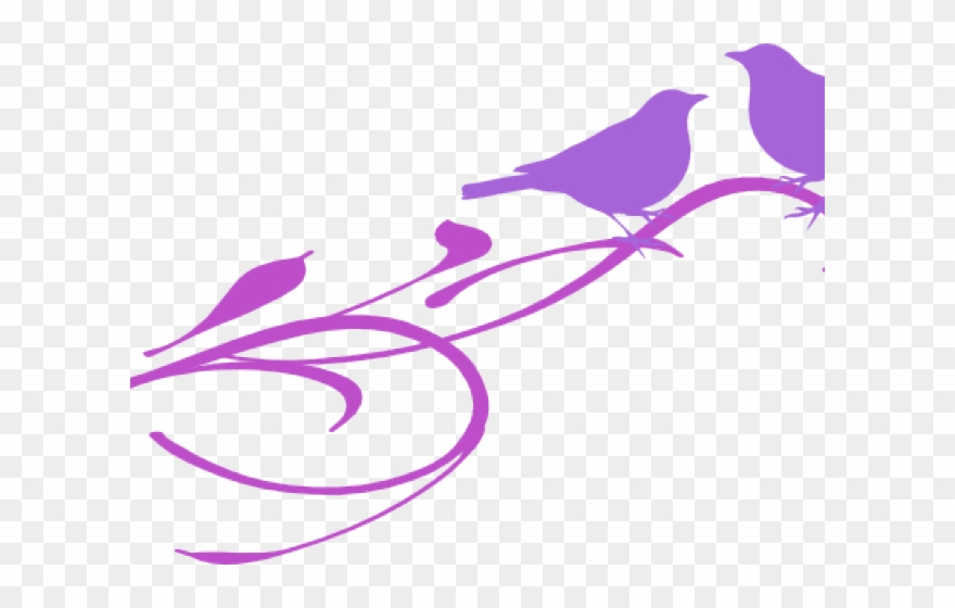 Birds Wedding Cliparts - Bird Is The Word Shower Curtain - Png Download