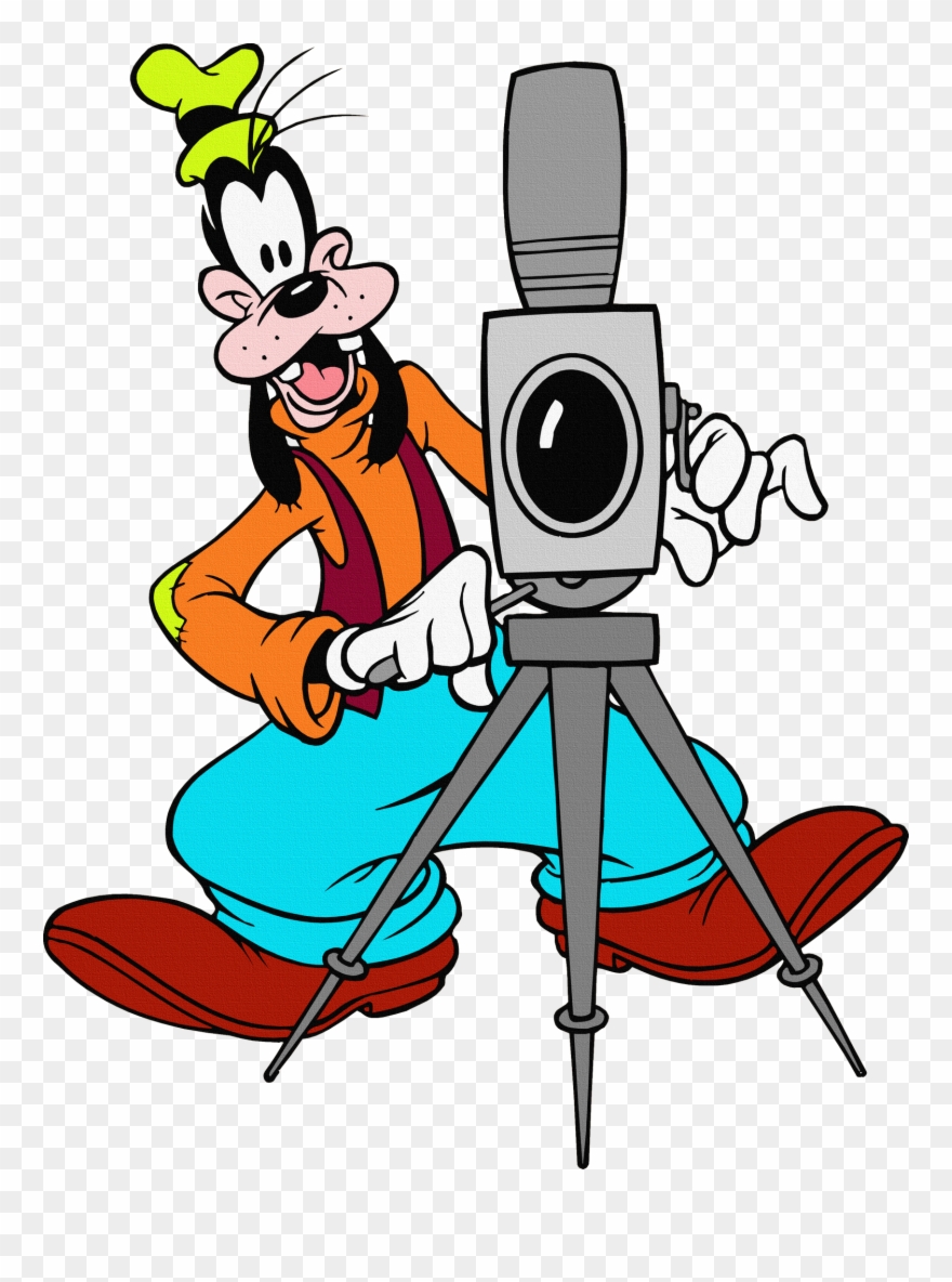 Hollywood Clipart Lights Camera Action - Disney Cartoon With Camera - Png Download