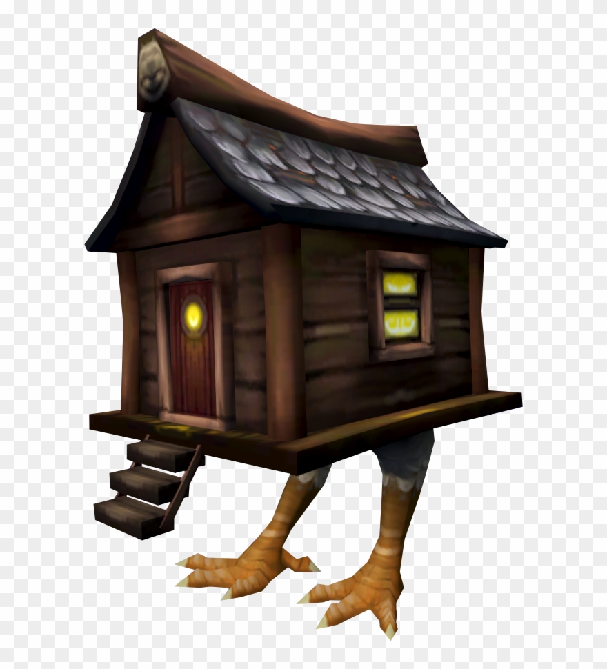 Black And White Image Baby Yaga S House Pet Png - Baba Yaga House Runescape Clipart