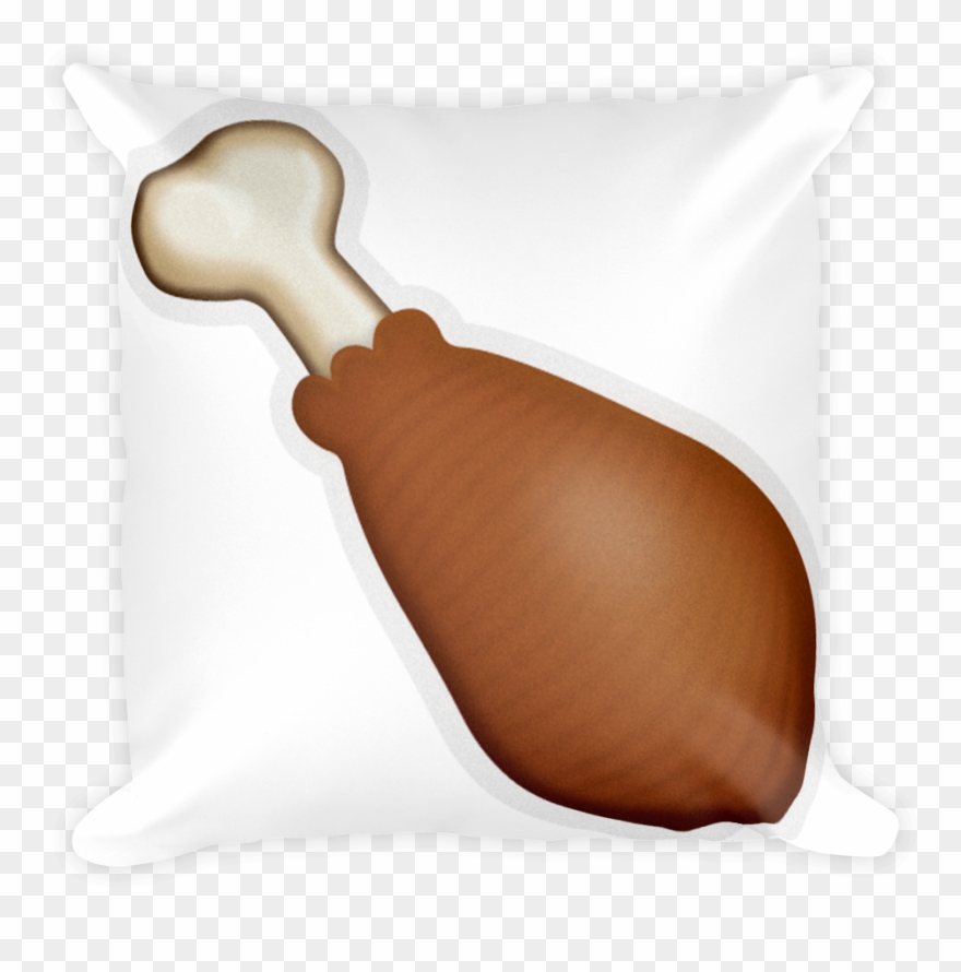 Chicken Leg Emoji Png Clip Freeuse Library Throw Pillow