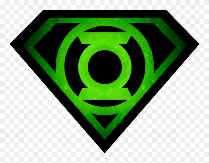 Clip Arts Related To - Superman And Green Lantern Logo - Png Download