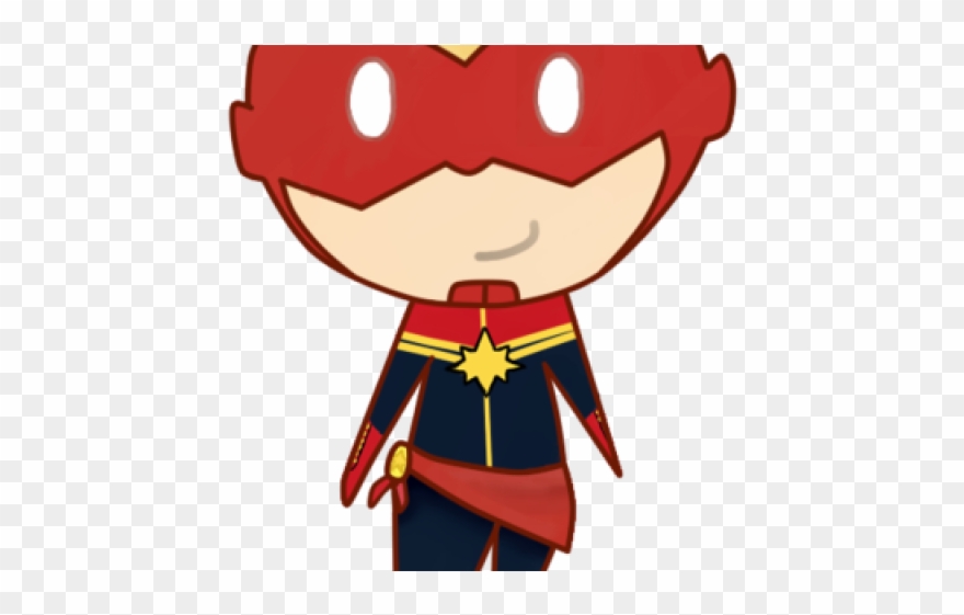 Captain Marvel Clipart Chibi - Captain Marvel Chibi - Png Download
