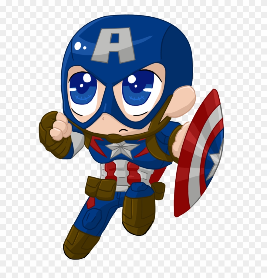 Captain America Clipart Aou - Cute Captain America Png Transparent Png