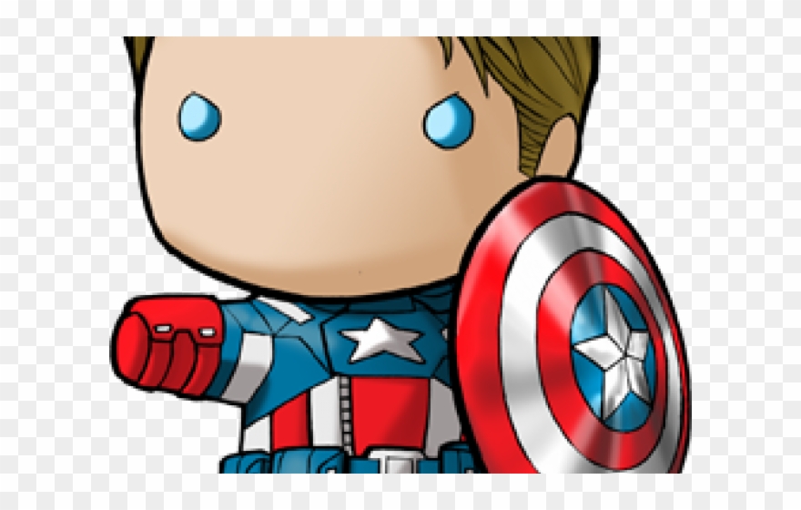 Chibi Steve Rogers Avengers Clipart
