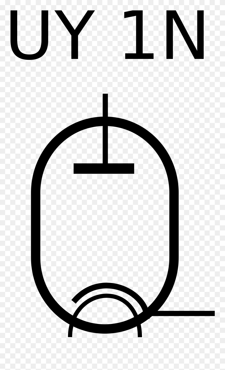 Radio Tube Uy 1n - Clip Art - Png Download