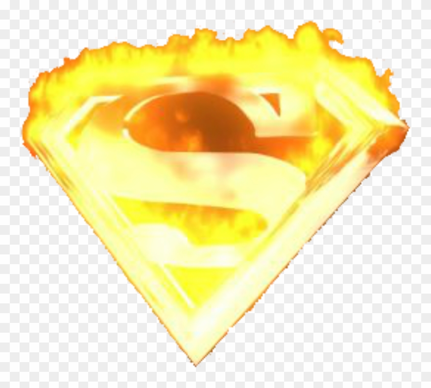 Fiery Superman Logo Clipart