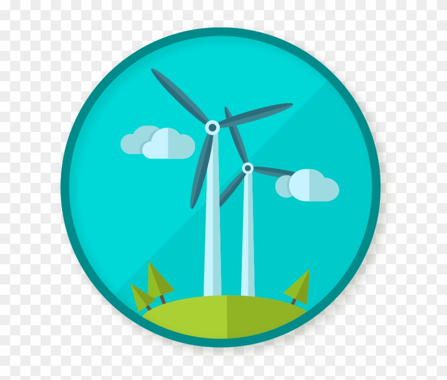 Win A Badge - Wind Turbine Clipart