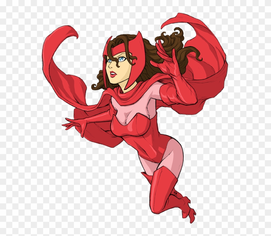 Marvel Comicu0027s Scarlet Witch - Marvel Scarlet Witch Cartoon Clipart