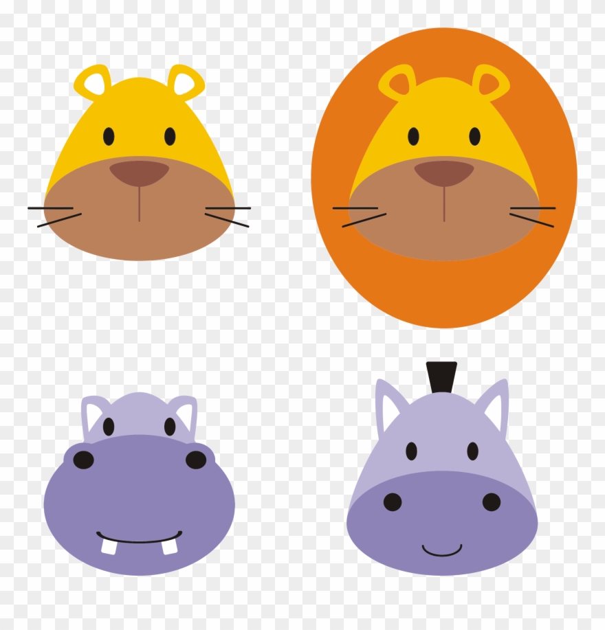 Pygmy Hippopotamus Lion Rhinoceros Cat - Hippopotamus Clipart