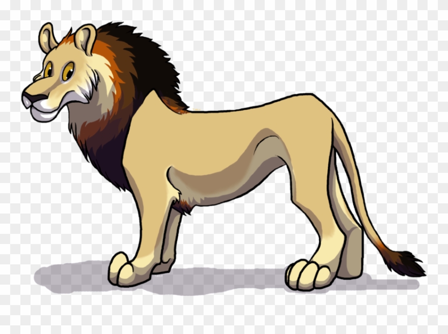 Cartoon Lion By Tirrih On Clipart Library - Masai Lion - Png Download