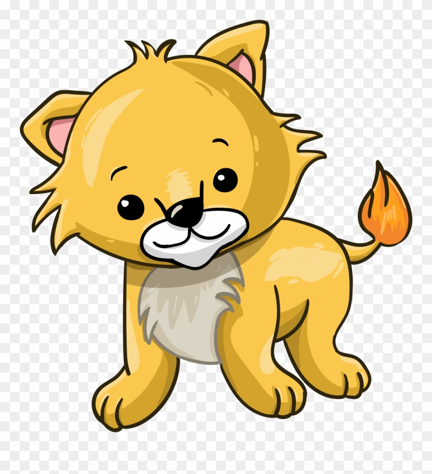 Cartoon Lion Cub - Cartoon Lion Clipart