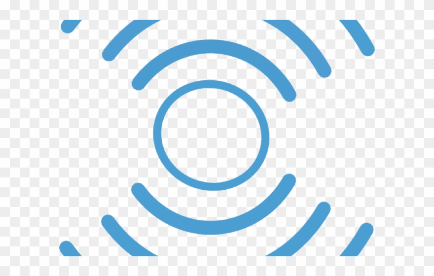 Audio Clipart Radiowave - Circle - Png Download