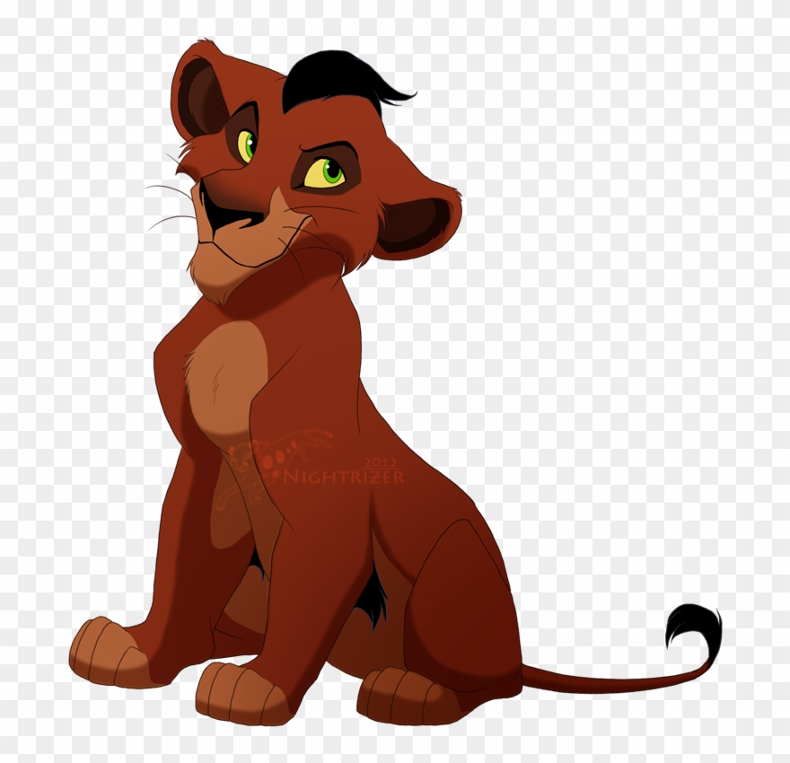 Lk, A Young Lion Cub, - Scar Lion King Cub Clipart