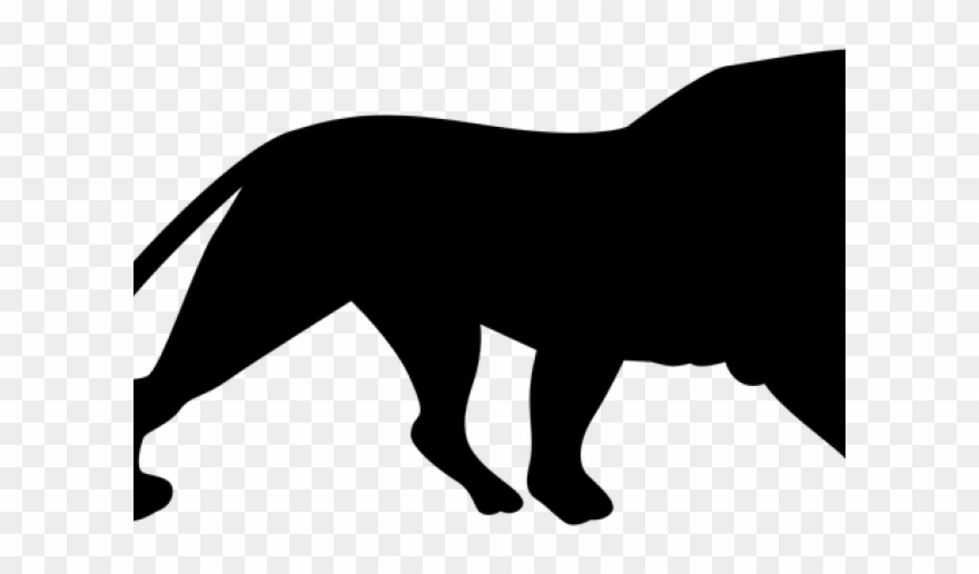 Mountain Lion Clipart Silhouette - Lion Silhouette - Png Download