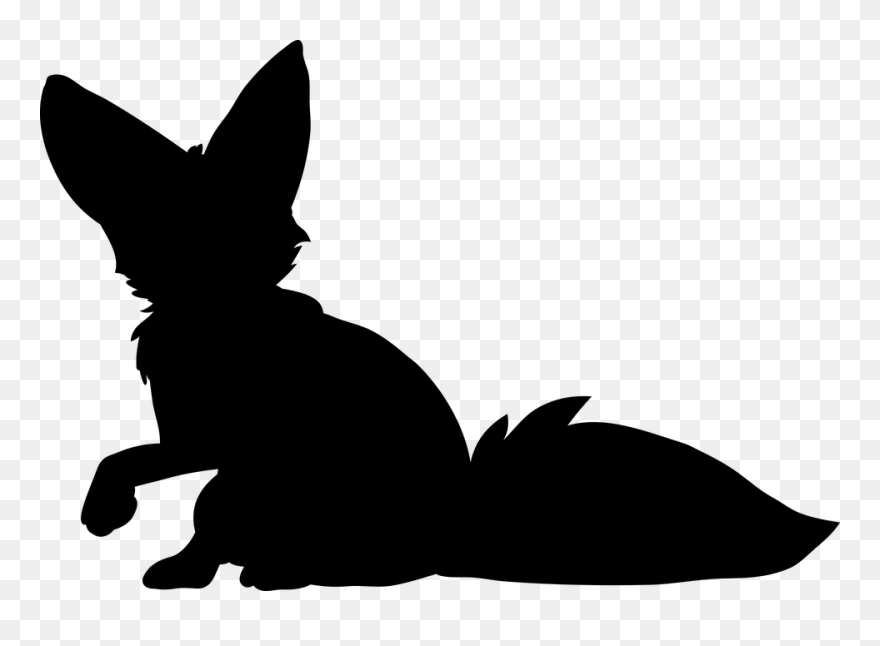 Fox, Fenek, Desert Fox, From Silhouette Images, Paper - 虎 の 威 を 借る Clipart
