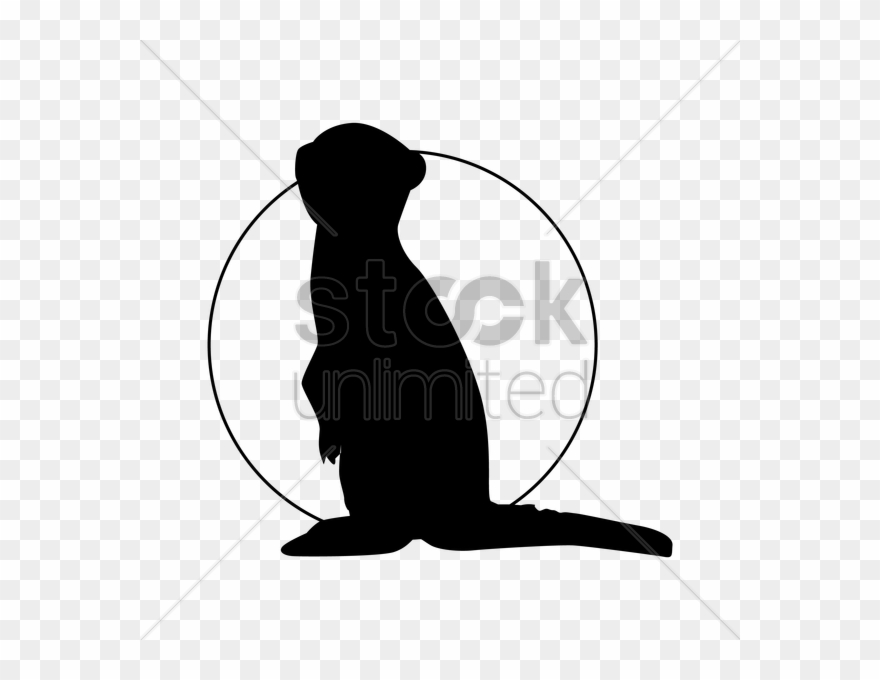 Silhouette Meerkat Clipart Baby Meerkats Clip Art - Illustration - Png Download