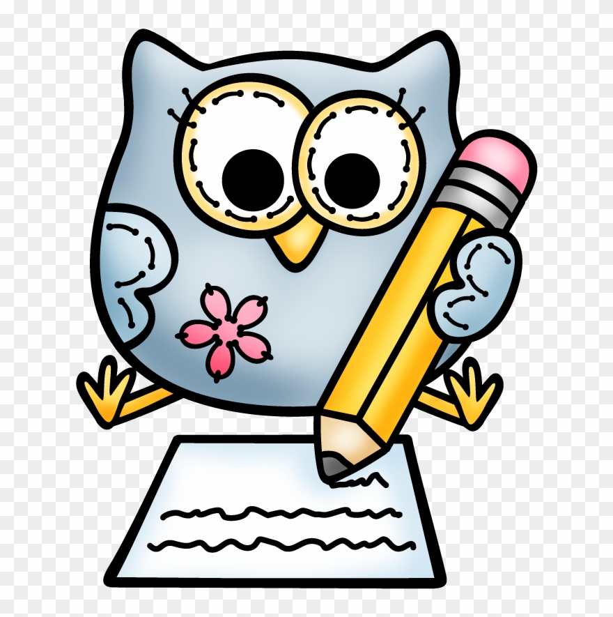 Vous Trouverez Ici Le Contenu Du Porte Vues De Mes - Owl Writing Clipart - Png Download
