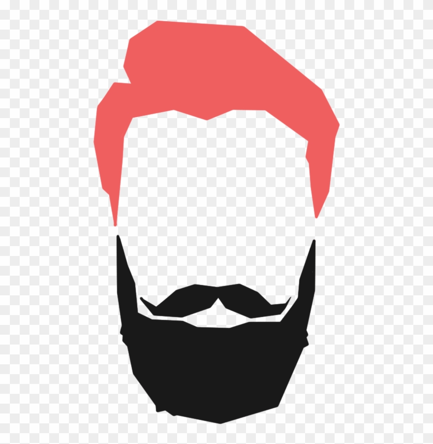 Beard Clipart Hipster Haircut - Hair Cut Logo Png Transparent Png
