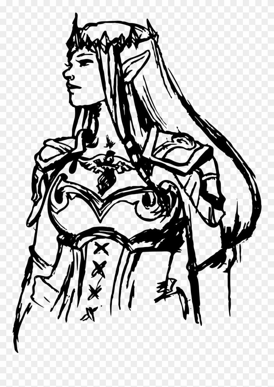 Elf Clipart Black And White - Elves Art Black And White - Png Download