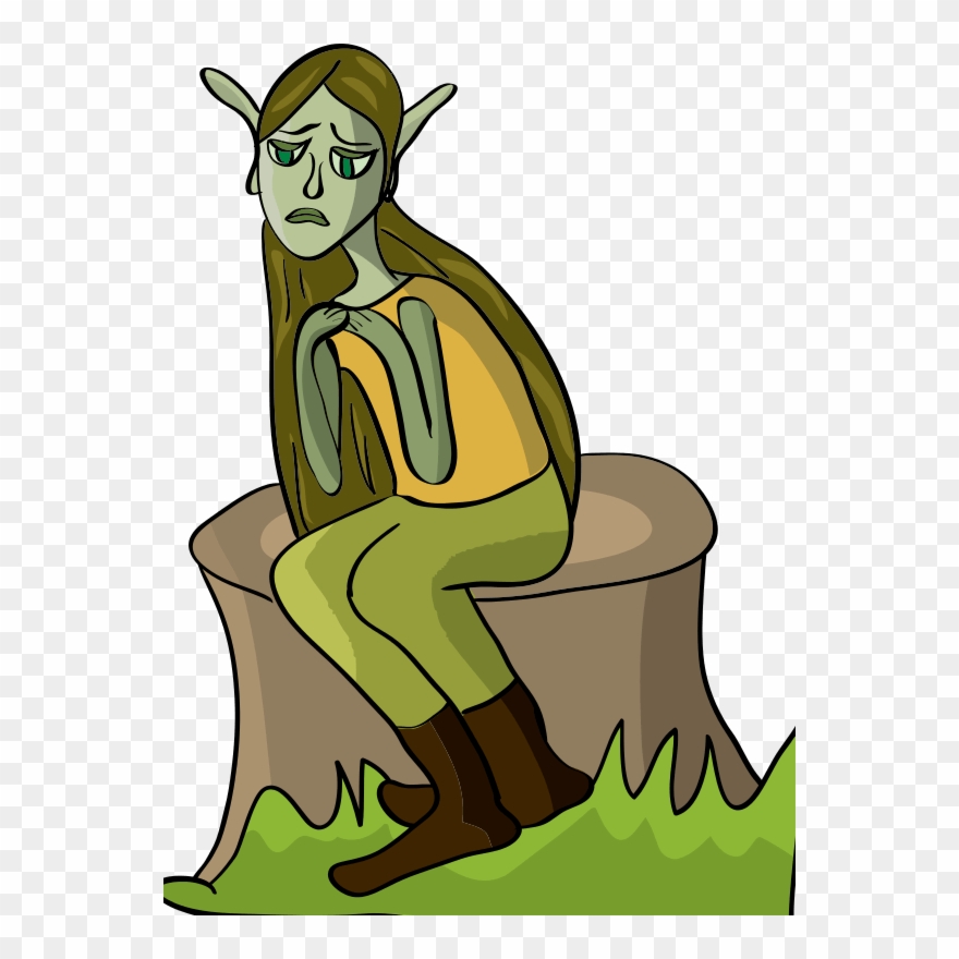 Christmas Elf Clipart Free Clip Art Image Image - Sad Elf Clipart - Png Download