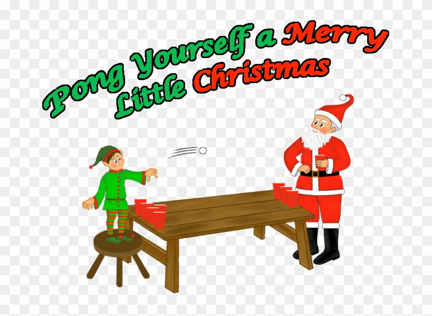 Pong Yourself A Merry Little Christmas - Merry Christmas Ping Pong Clipart