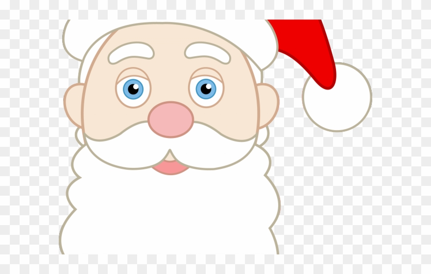 Face Clipart Santa Claus - Cartoon Santa Claus Face - Png Download