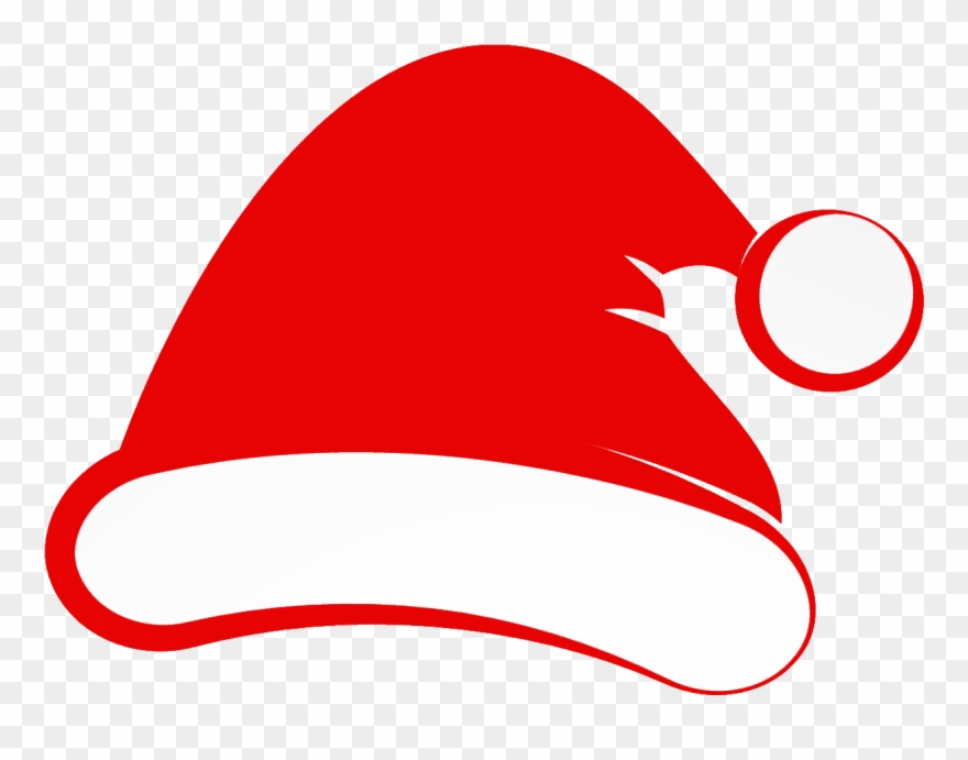 Christmas Santa Hat Clip Art Christmas Santa Hat Clip - Christmas Hat On Logo - Png Download