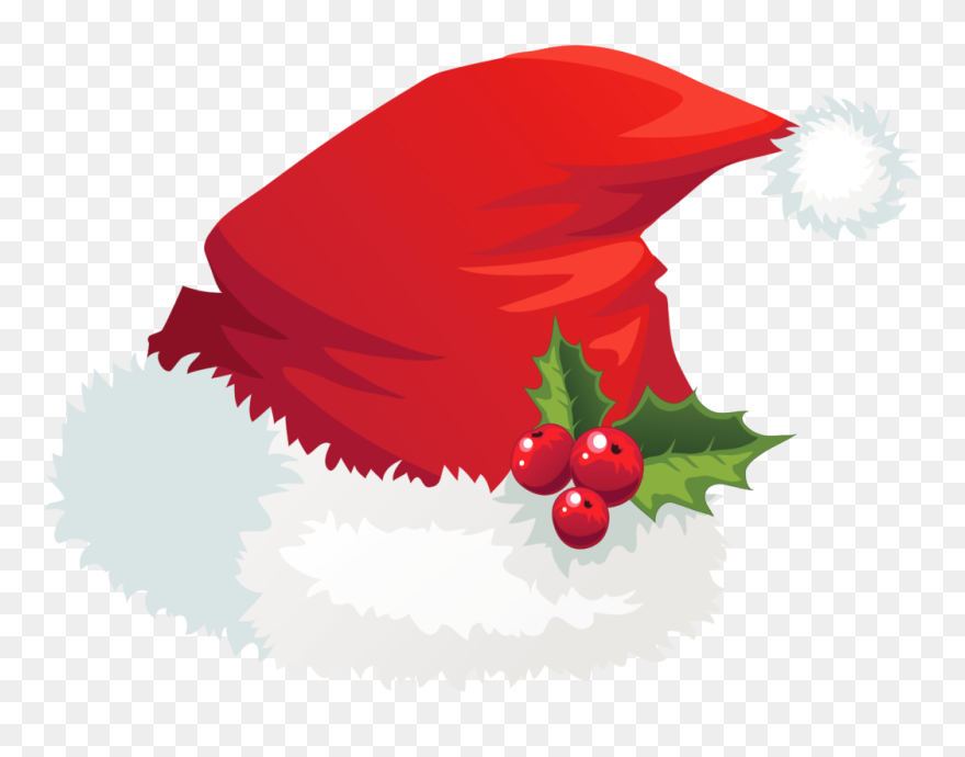 Christmas Santa Claus Hat Clipart Christmas Free Picture - Santa Hat Clipart Transparent - Png Download