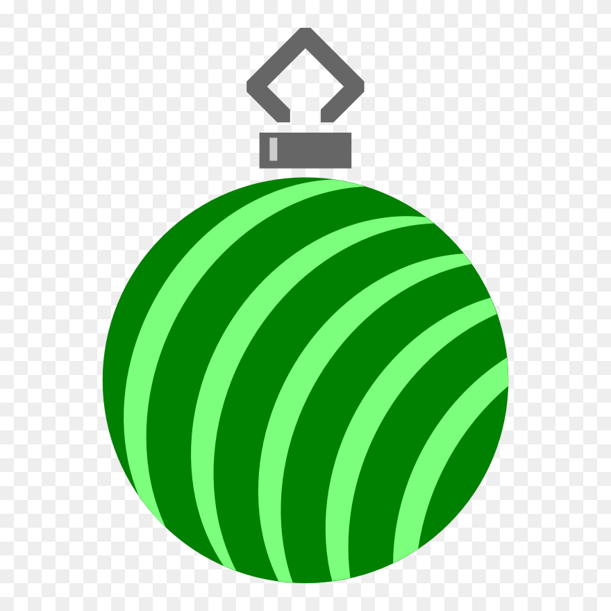 Christmas Ornament Ball Santa Claus Christmas Day Green - Christmas Ornament Clipart