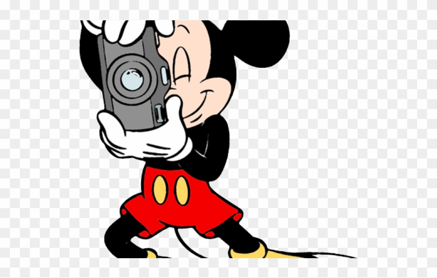 Mickey Mouse Clipart Camera - Mickey Mouse Disney Character - Png Download