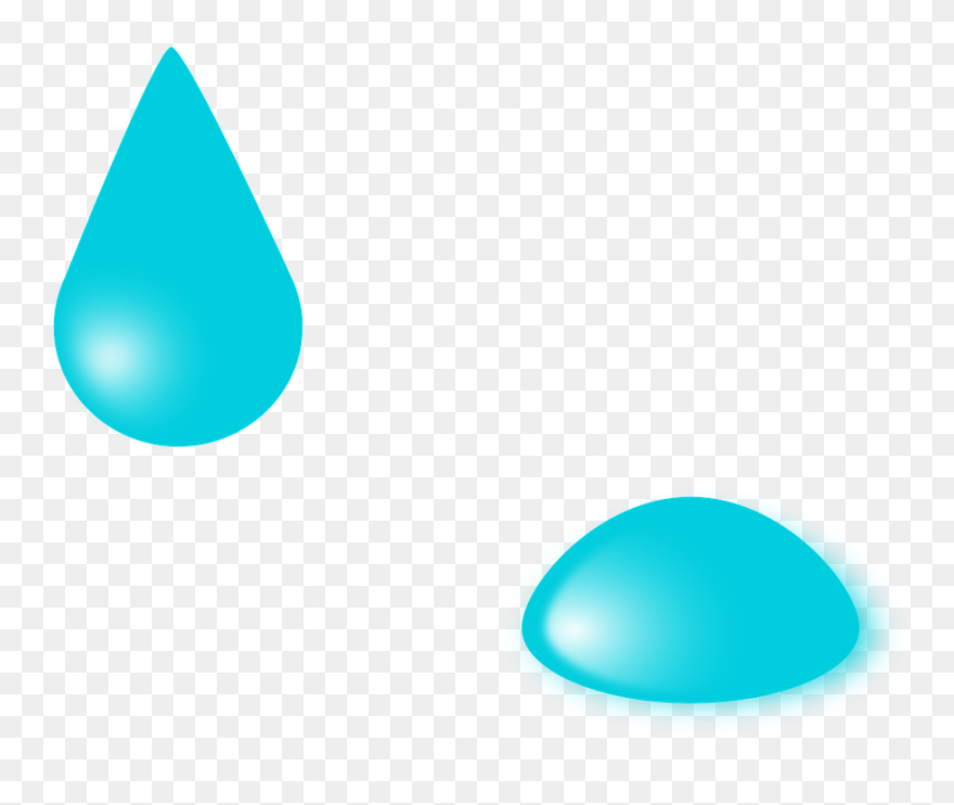Water Droplet Clipart - Cartoon Water Drop Gif - Png Download