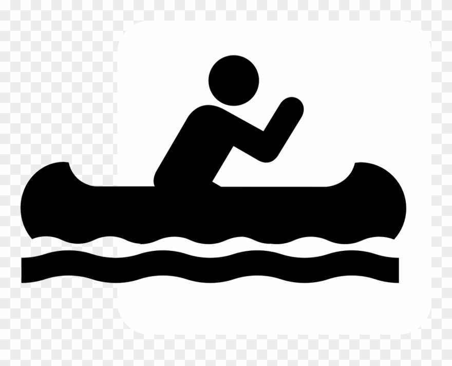 Image Freeuse Library Free On Dumielauxepices Net - Canoe Clipart Black And White - Png Download