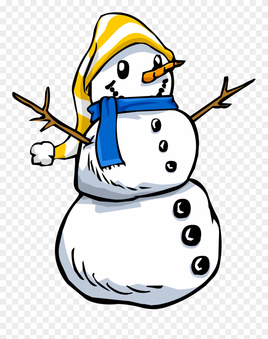 Image Sprite Png Club Penguin Wiki Fandom - Snowman Clipart Transparent Background