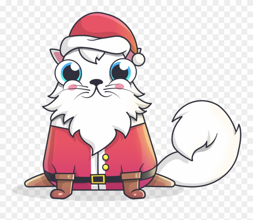 Timer3 Months Left - Santa Claws Cat Png Clipart