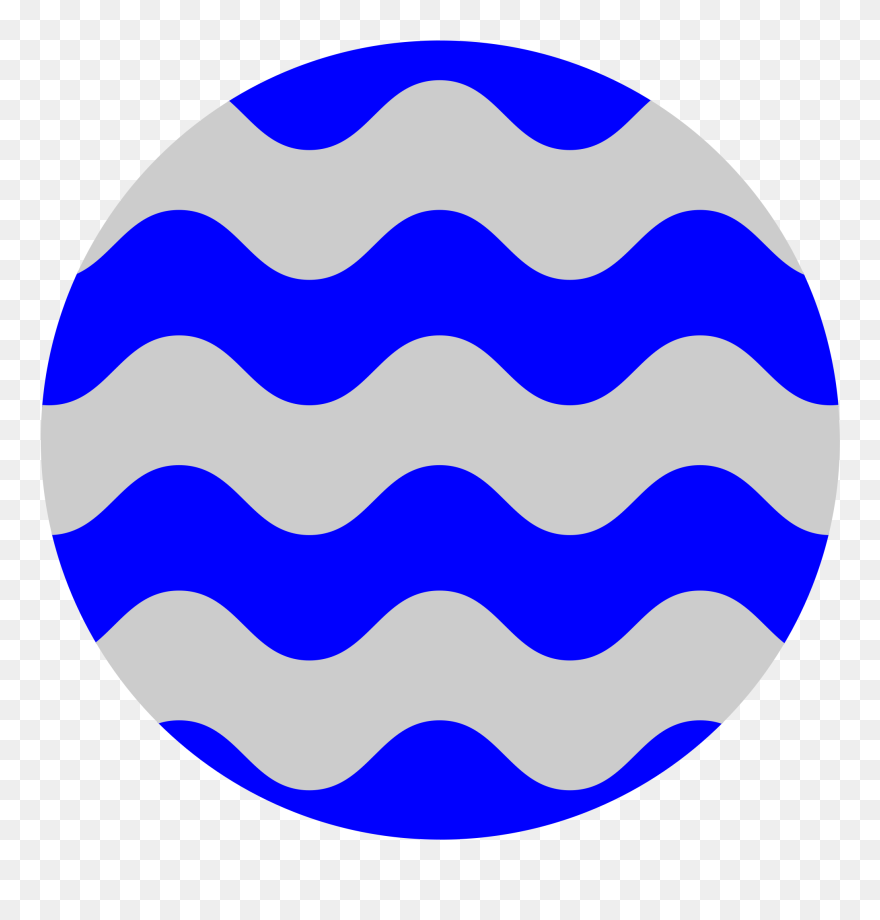 Fountain Clipart Blue Water - Heraldic Fountain - Png Download