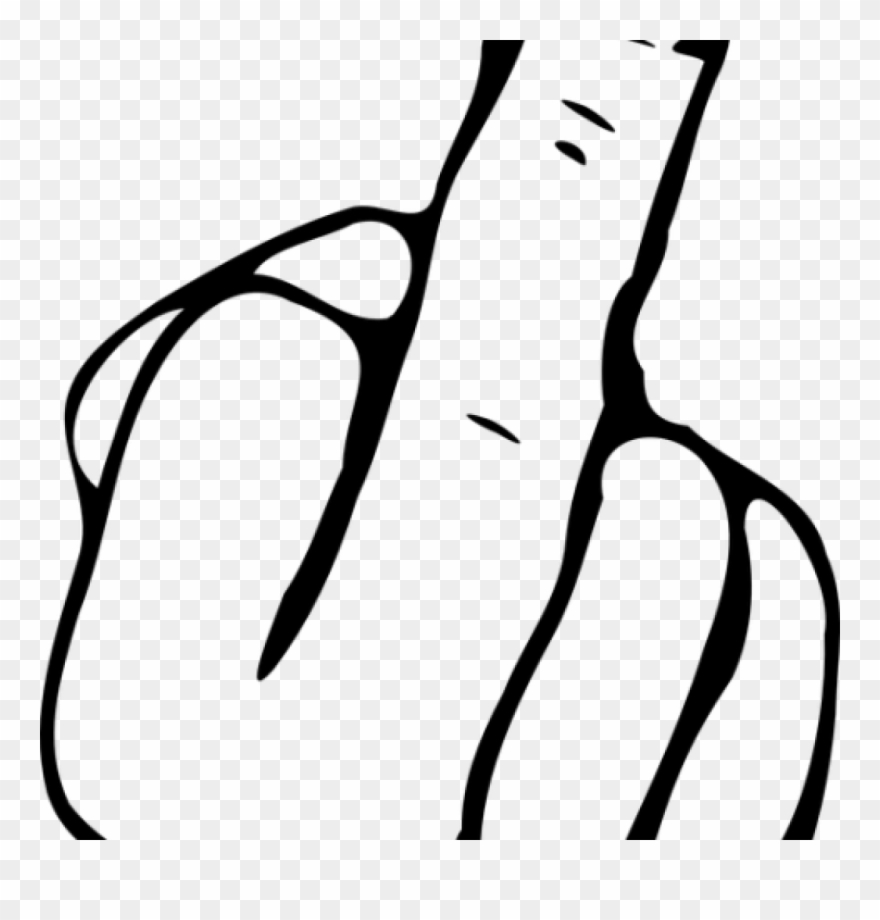 Clipart Middle Finger Middle Finger Clipart Png Free - Dedo Do Meio Png Transparent Png