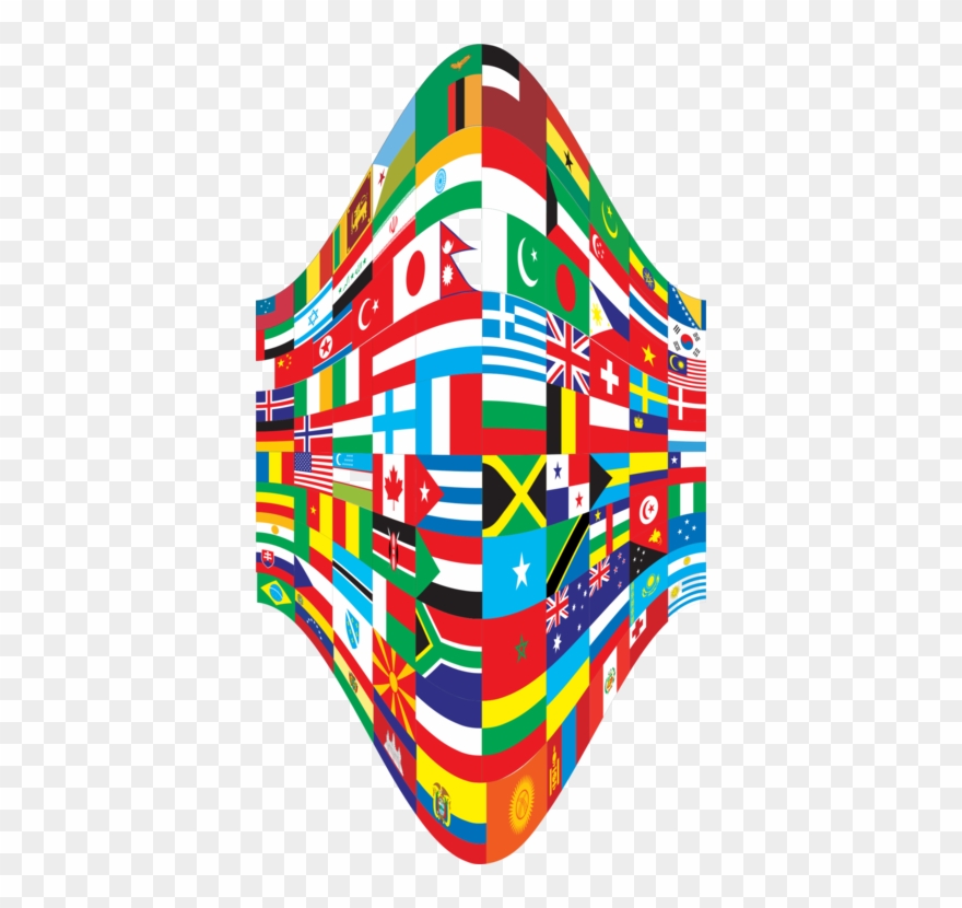 Flags Of The World World Flag Flag Of Serbia Rainbow - Flaggen Der Welt Grußkarte Clipart