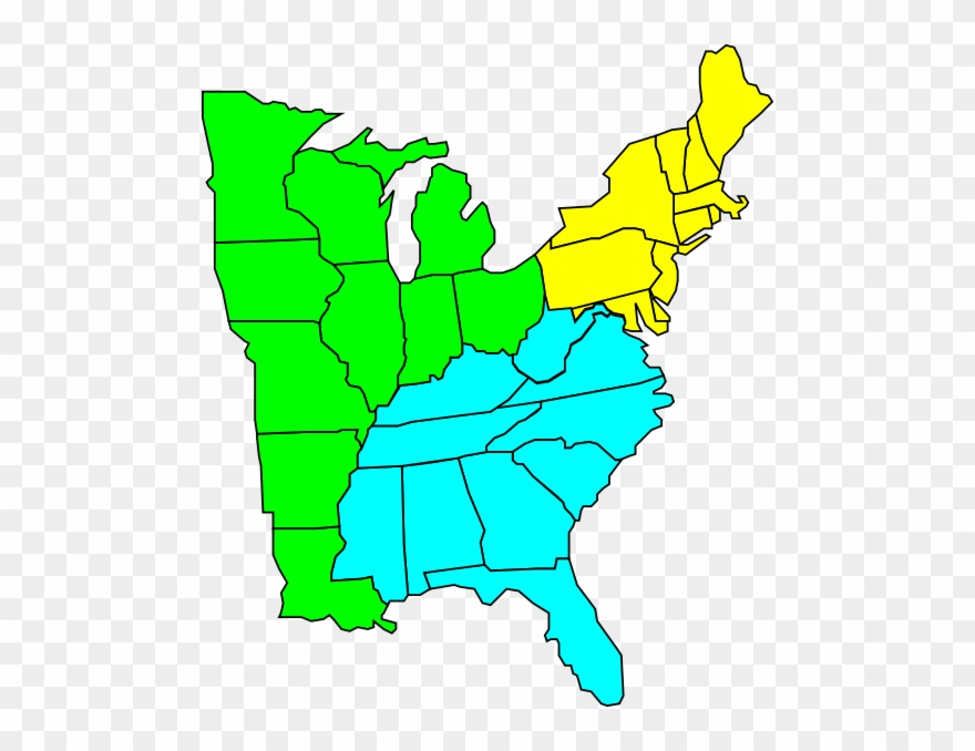 States Map Clipart Has - Png Download