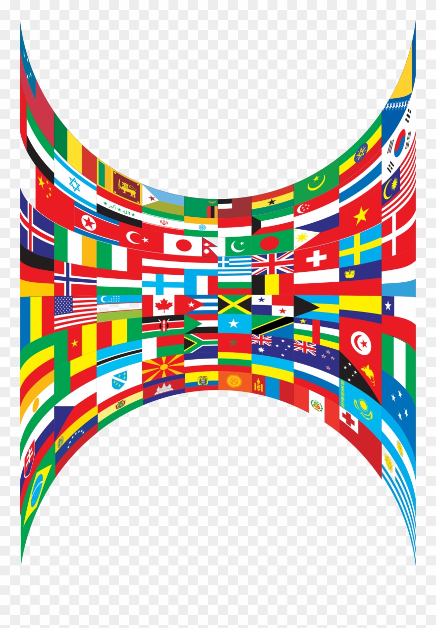 Big Image - World Flags Border Png Clipart