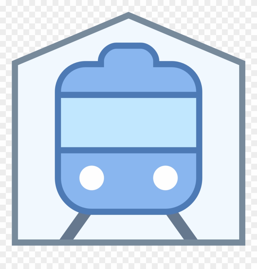 Railway Station Clipart Front - Icon - Png Download