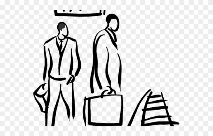 Railway Station Clipart Rail Station - Train - Png Download