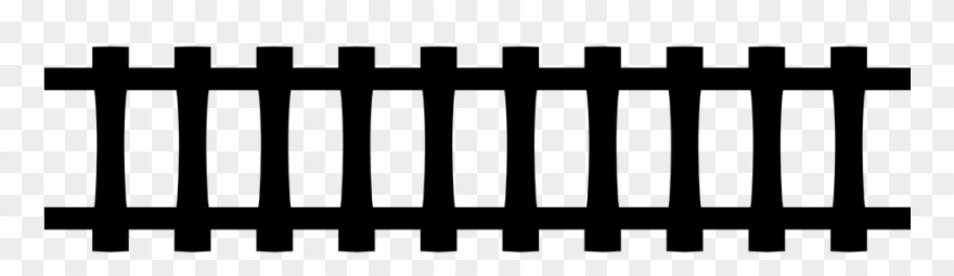 Clip Transparent Train Track Clipart Horizontal - Transparent Background Train Tracks Clipart - Png Download