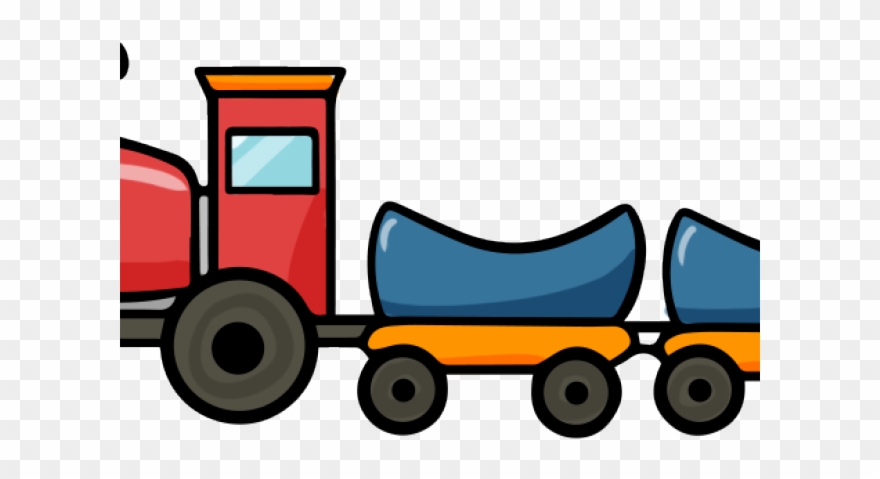 Railroad Tracks Clipart Tren - Cartoon Train Png Transparent Png