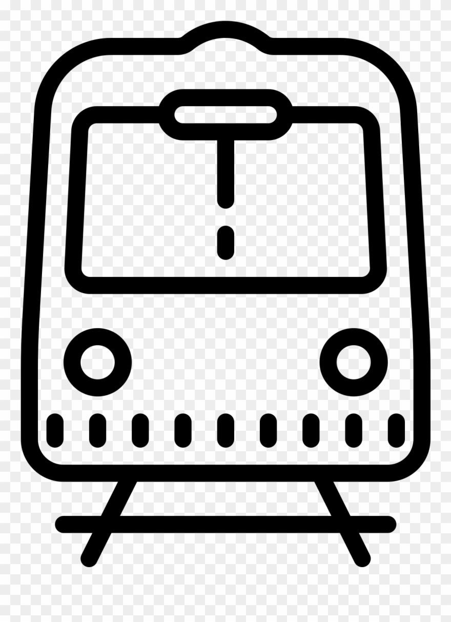 Subway Clipart Front - Train Line Icon - Png Download