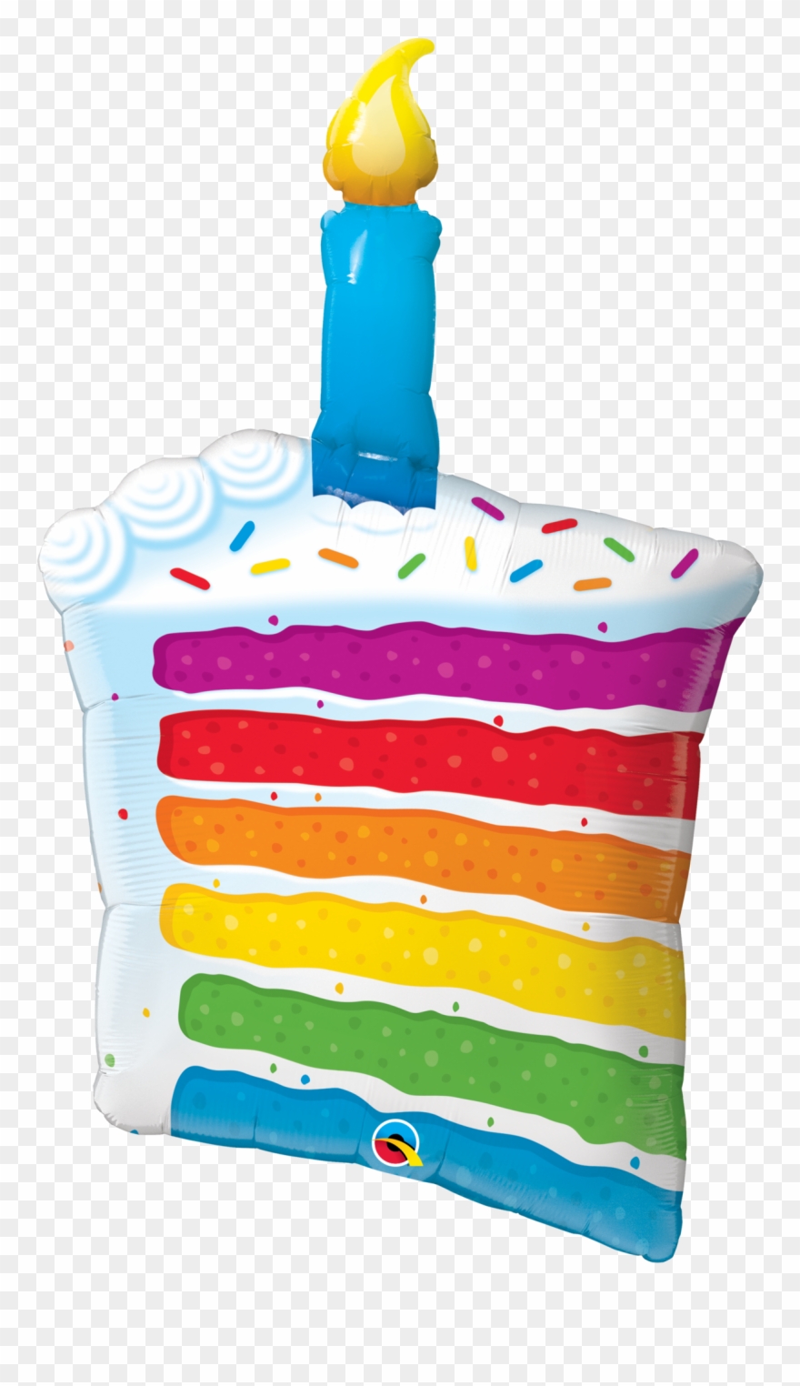 Rainbow Clipart Candle - Balloons With Happy Birthday Bouquet - Png Download