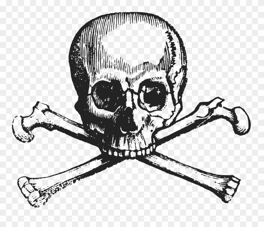 Big Image - Skull And Crossbones Free Clipart