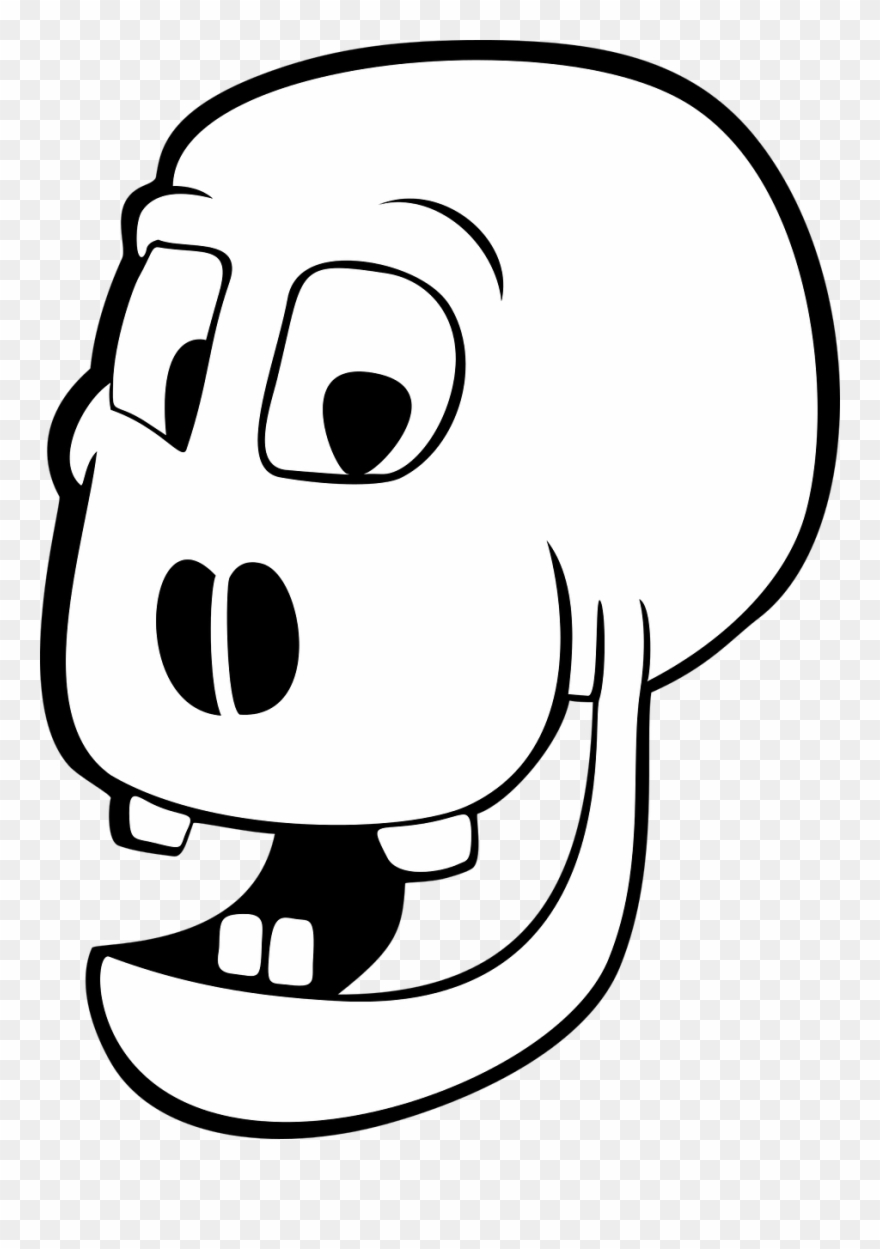 Skull Skeleton Drawing Computer Icons Humour - รูป การ์ตูน โครง กระดูก Clipart