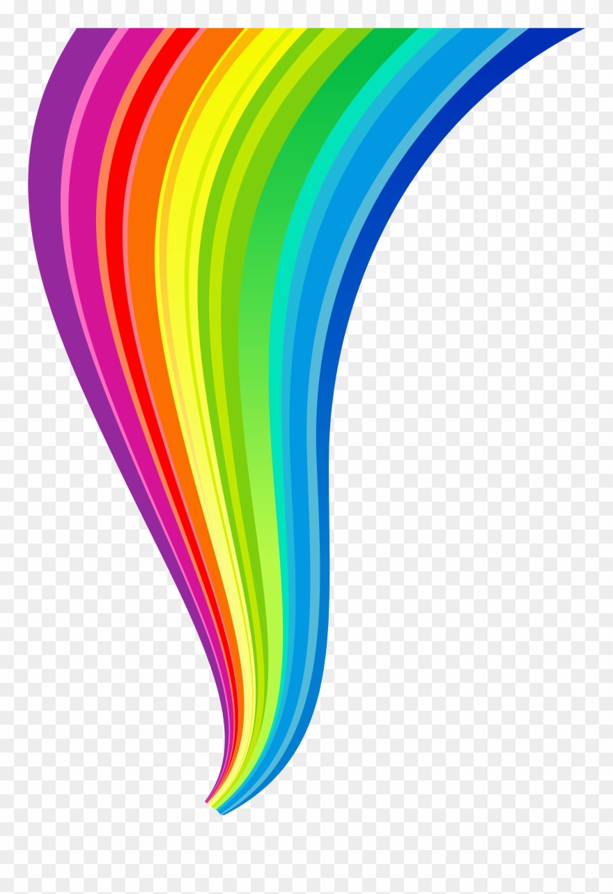 Rainbow Line Clip Art Cliparts - Rainbow Png Transparent Png